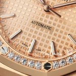 Replica Audemars Piguet Royal Oak Lady 33mm 8f Rg & Diamond Champagne Dial Swiss Quartz (5)