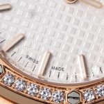 Replica Audemars Piguet Royal Oak Lady 33mm 8f Rg & Diamond White Dial Swiss Quartz (5)