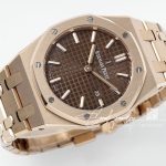 Replica Audemars Piguet Royal Oak Lady 33mm 8f Ss & Rg Brown Dial Swiss Quartz (4)