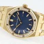 Replica Audemars Piguet Royal Oak Lady 33mm 8f Yg & Diamond Blue Dial Swiss Quartz (7)