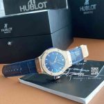 Replica Gsf Hublot Classic Fusion Stainless Steel 33mm Blue Dial Swiss Quartz Movement Watch (3)