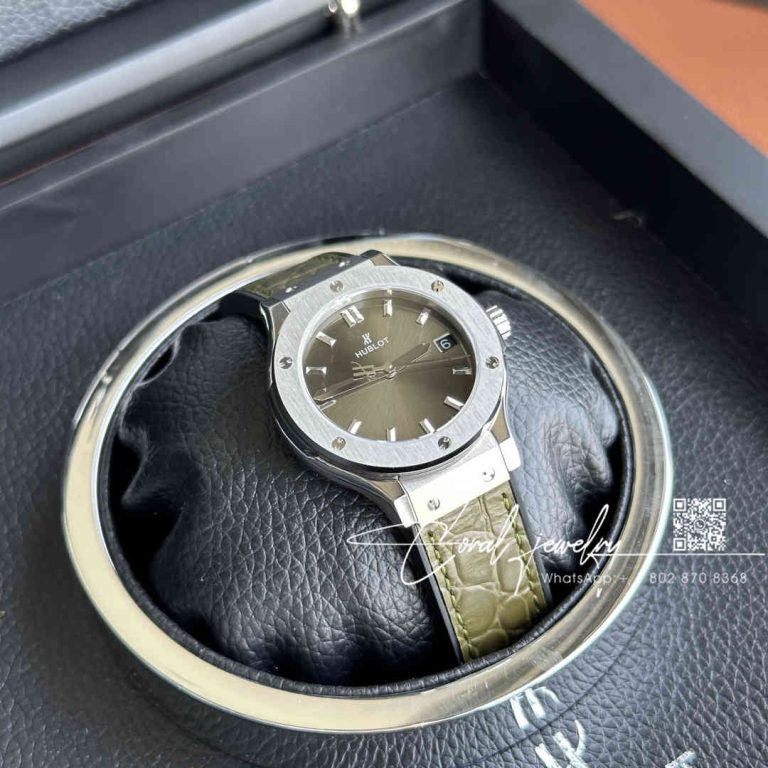 Replica Gsf Hublot Classic Fusion Stainless Steel 33mm Greener Dial Swiss Quartz Movement Watch (2)