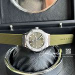 Replica Gsf Hublot Classic Fusion Stainless Steel 33mm Greener Dial Swiss Quartz Movement Watch (4)