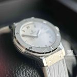 Replica Gsf Hublot Classic Fusion Stainless Steel 33mm White Dial Swiss Quartz Movement Watch (3)