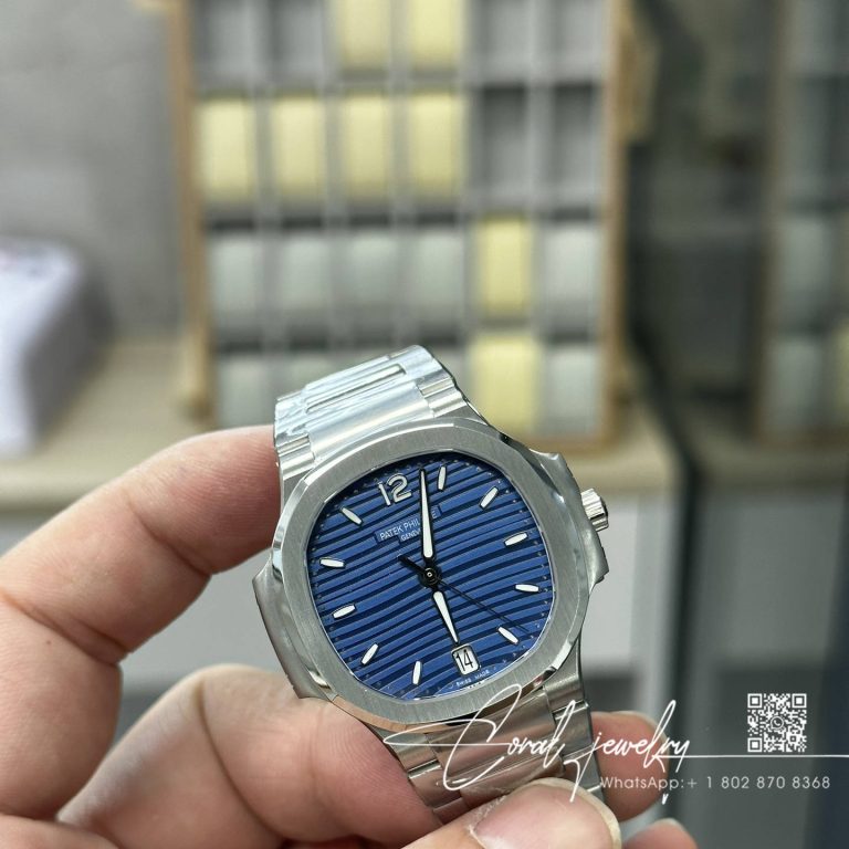 Replica Patek Philippe Nautilus Nautilus 7118 Lady 3kf Ss Blue Dial Swiss 324 Sc (2)