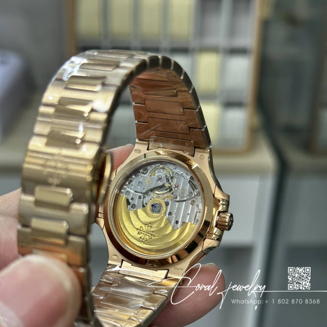 Replica Patek Philippe Nautilus Nautilus 7118 Lady 3kf Yg White Dial Swiss 324 Sc (5)