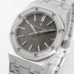 Replica Audemars Piguet Royal Oak 37mm Apsf Ss & Diamond Gray Dial Swiss 3120 (4)