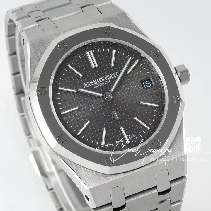 Replica Audemars Piguet Royal Oak 39mm 15202 Zf Ss Grizzly Dial Swiss 2121 (2)