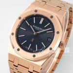 Replica Audemars Piguet Royal Oak Extra Thin 39mm 15202 Kzf Rg Black Dial Swiss 2121 (3)