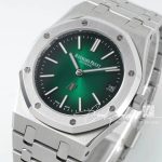 Replica Audemars Piguet Royal Oak Extra Thin 39mm 15202 Zf Ss Gradient Green Dial Swiss 2121 (3)