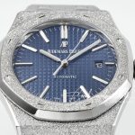 Replica Audemars Piguet Royal Oak Frosted Gold 41mm 15410bc Zf Factory Ss Blue Dial Swiss 3120 (3)