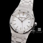 Replica Audemars Piguet Royal Oak Frosted Gold Quartz 33mm 67653 Omf Ss Silver Dial Swiss 3132 (3)