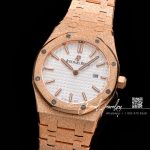 Replica Audemars Piguet Royal Oak Frosted Gold Quartz 33mm 77350 Omf Rg Silver Dial Swiss 3132 (3)