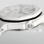 Replica Audemars Piguet Royal Oak Offshore Diver 15707 Zf White Ceramic White Dial Swiss 3120 (6)