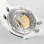 Replica Audemars Piguet Royal Oak Offshore Diver 15707 Zf White Ceramic White Dial Swiss 3120 (9)