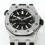 Replica Audemars Piguet Royal Oak Offshore Diver 15710 Apsf Ss Black Dial Swiss 3120 (4)