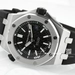 Replica Audemars Piguet Royal Oak Offshore Diver 15710 Apsf Ss Black Dial Swiss 3120 (5)