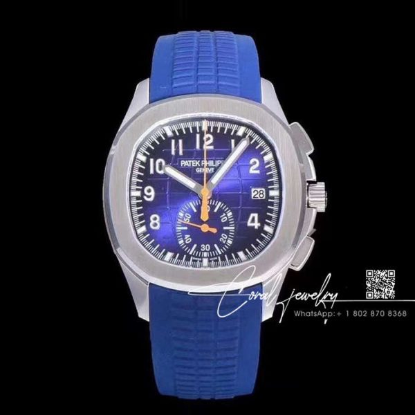 Replica Patek Philippe Aquanaut 5968 Omf Ss Blue Dial Swiss Ch 28 520 (1)