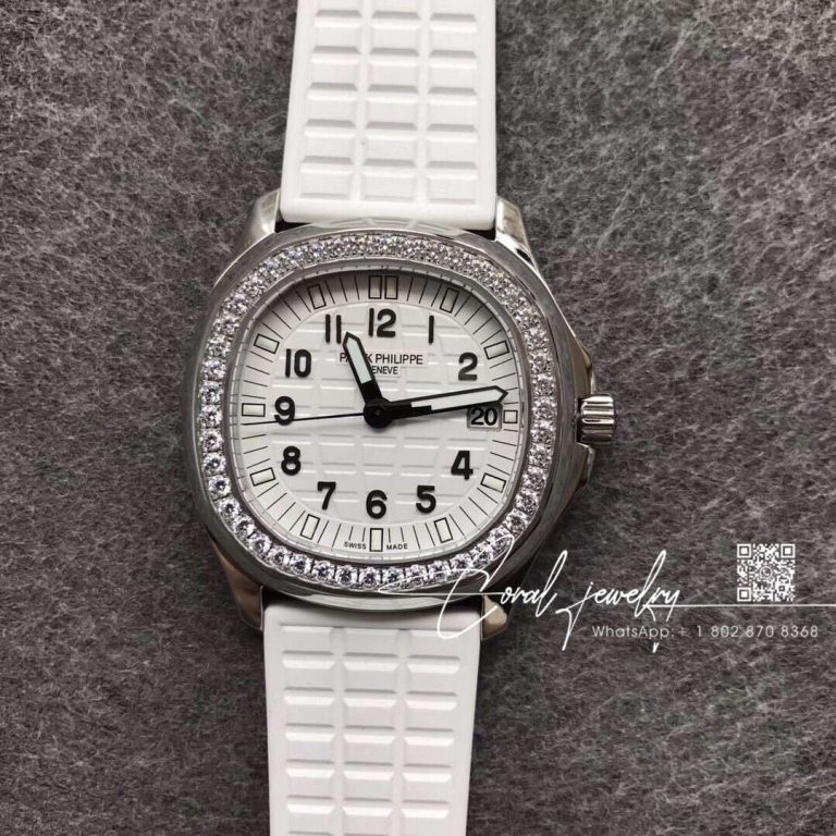 Replica Patek Philippe Aquanaut Luce Ladies 5067a 024 Ppf Ss & Diamonds White Dial Swiss E23 250sc (6)