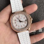 Replica Patek Philippe Aquanaut Luce Ladies 5067a Ppf Rg & Diamonds White Dial Swiss E23 250sc (3)