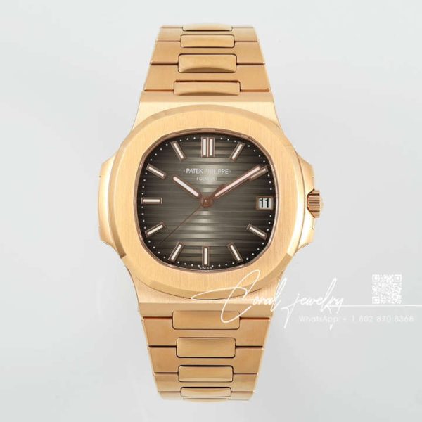 Replica Patek Philippe Nautilus 57111r 001 Ppf Factory V4 Yellow Gold Gray Dial (1)