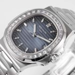 Replica Patek Philippe Nautilus 5711 Ppf V4 Ss & Diamond Blue Dial Swiss 324sc (3)