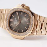 Replica Patek Philippe Nautilus 57111a Ppf V4 Rg & Diamond Grey Dial Swiss 324sc (4)