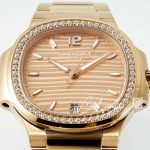 Replica Patek Philippe Nautilus 57111a Ppf V4 Rg & Diamond Rose Dial Swiss 324sc (4)