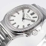 Replica Patek Philippe Nautilus 57111a Ppf V4 Ss & Diamond White Dial Swiss 324sc (3)