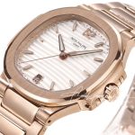 Replica Patek Philippe Nautilus 7118 Lady 3kf Rg White Dial Swiss 324 Sc (4)