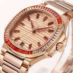 Replica Patek Philippe Nautilus 71181300r Lady Ppf Rg Diamond Bezel Rose Dial Swiss 26 330 (3)