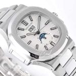 Replica Patek Philippe Nautilus Annual Calendar Moonphase 57261a Ppf Ss White Dial Swiss 324 (4)