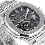 Replica Patek Philippe Nautilus Moonphase 5712 Grf Ss Grey Dial Swiss 240 Ps (3)