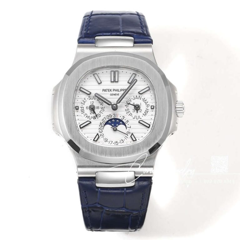 Replica Patek Philippe Nautilus Perpetual Calendar 5740 Ppf Ss White Dial Swiss 240 Ps (1)