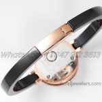 Replica Bvlgari B.zero Bvf Black Dial In Rose Gold On Black Ceramic Bracelet (9)