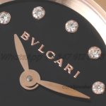 Replica Bvlgari B.zero Bvf Black Dial In Rose Gold On Black Leather Strap (2)