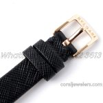 Replica Bvlgari B.zero Bvf Black Dial In Rose Gold On Black Leather Strap (6)