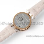 Replica Bvlgari B.zero Bvf Mop Dial In Rose Gold On White Leather Strap (2)