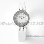 Replica Bvlgari B.zero Bvf Mop Dial In Steel On White Leather Strap (5)