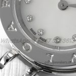 Replica Bvlgari B.zero Bvf Mop Dial In Steel On White Leather Strap (7)