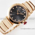 Replica Bvlgari Lvcea Bvf Black Dial In Rose Gold (1)