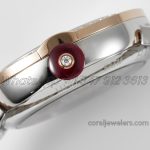 Replica Bvlgari Lvcea Bvf Black Dial In Rose Goldsteel With Diamond Bezel (5)