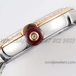 Replica Bvlgari Lvcea Bvf Black Dial In Rose Goldsteel With Diamond Bezel (6)