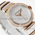 Replica Bvlgari Lvcea Bvf Diamond Dial In Rose Goldsteel With Diamond Bezel (2)