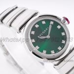 Replica Bvlgari Lvcea Bvf Emerald Green Dial In Steel (1)