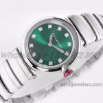 Replica Bvlgari Lvcea Bvf Emerald Green Dial In Steel (2)