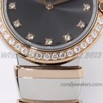 Replica Bvlgari Lvcea Bvf Grey Dial In Rose Goldsteel With Diamond Bezel (5)