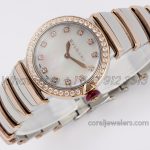 Replica Bvlgari Lvcea Bvf Mop Dial In Rose Goldsteel With Diamond Bezel (3)