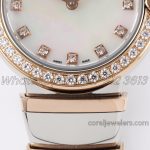 Replica Bvlgari Lvcea Bvf Mop Dial In Rose Goldsteel With Diamond Bezel (5)