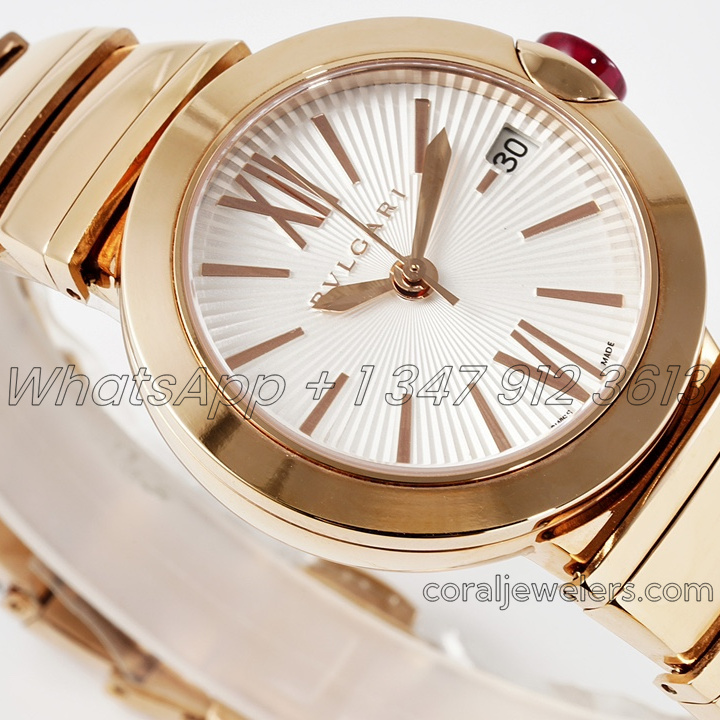 Replica Bvlgari Lvcea Bvf White Dial In Rose Gold (2)